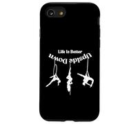 Carcasa para iPhone SE (2020) / 7/8 La Vida aérea es Mejor al revés, Yoga aéreo Fitness