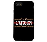Carcasa para iPhone SE (2020) / 7/8 L'Amour with Printed Golden Style Chains Valentin's Day Love