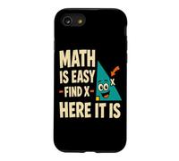 Carcasa para iPhone SE (2020) / 7/8 Las matemáticas Son fáciles Encontrar X Divertido Profesor de matemáticas geometría