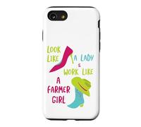 Carcasa para iPhone SE (2020) / 7/8 Las Mujeres Divertidas parecen una Dama y Trabajan como una granjera