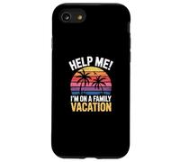 Carcasa para iPhone SE (2020) / 7/8 Letrero Divertido para Padres con Texto en inglés Help Me I'm On A Family Vacation