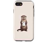 Carcasa para iPhone SE (2020) / 7/8 Linda Nutria sosteniendo Papel higiénico Divertido Humor de baño