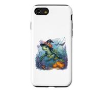 Carcasa para iPhone SE (2020) / 7/8 Linda Tortuga Marina Bruja Halloween bajo el Agua