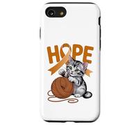 Carcasa para iPhone SE (2020) / 7/8 Lindo Gato apéndice Conciencia cáncer Cinta Naranja