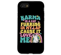 Carcasa para iPhone SE (2020) / 7/8 Lindo Karma Es Un Gato Furring En Mi Regazo Porque Me Ama