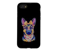 Carcasa para iPhone SE (2020) / 7/8 Lindo Pastor Alemán Perro Amante Gráfico Rosa Gafas Amarillo