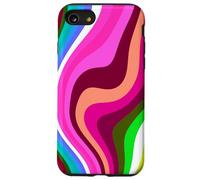 Carcasa para iPhone SE (2020) / 7/8 Liquid Swirl Retro 60s 70s Aesthetic Indie Hippie Funky