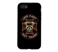 Carcasa para iPhone SE (2020) / 7/8 "Live Fast Eat Trash Raccoon Trashpanda Lowbrow Retro Biker