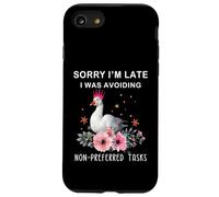 Carcasa para iPhone SE (2020) / 7/8 Lo Siento, llego Tarde, Estaba evitando tareas no preferidas Ganso