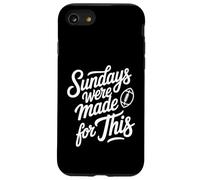 Carcasa para iPhone SE (2020) / 7/8 Los domingos fueron Hechos para Este día de Juego de fanáticos del fútbol
