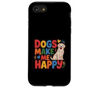 Carcasa para iPhone SE (2020) / 7/8 Los Perros me Hacen Feliz Lindo Amante de los Perros Cita