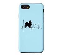 Carcasa para iPhone SE (2020) / 7/8 Los Perros Papillon Dog My Heartbeat EKG Son mis Amantes de los Perros cardiovasculares