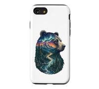 Carcasa para iPhone SE (2020) / 7/8 Majestic Bear Mountain River Wildlife Exposición Doble Excursionistas