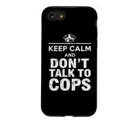 Carcasa para iPhone SE (2020) / 7/8 Mantenga la Calma y no hable con la policía | Meme Político Divertido - Sa