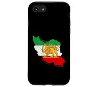 Carcasa para iPhone SE (2020) / 7/8 Mapa de Irán con león y Emblema del Sol, Patrimonio Vintage