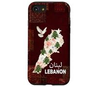 Carcasa para iPhone SE (2020) / 7/8 Mapa de la Bandera del Líbano, Beirut, Cedro, diseño de Patrimonio libanés