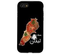 Carcasa para iPhone SE (2020) / 7/8 Mapa de la Bandera del Líbano, Beirut, Cedro, diseño de Patrimonio libanés
