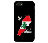 Carcasa para iPhone SE (2020) / 7/8 Mapa de la Bandera del Líbano, Beirut, Cedro, diseño de Patrimonio libanés