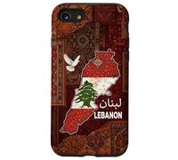 Carcasa para iPhone SE (2020) / 7/8 Mapa de la Bandera del Líbano, Beirut, Cedro, diseño de Patrimonio libanés