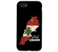 Carcasa para iPhone SE (2020) / 7/8 Mapa de la Bandera del Líbano, Beirut, Cedro, diseño de Patrimonio libanés