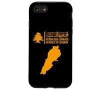 Carcasa para iPhone SE (2020) / 7/8 Mapa de la Bandera del Líbano, Beirut, Cedro, diseño de Patrimonio libanés