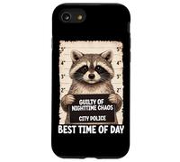 Carcasa para iPhone SE (2020) / 7/8 Mapache Mugshot culpable de Caos Nocturno Mejor Hora del día