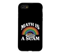 Carcasa para iPhone SE (2020) / 7/8 Math Is A Scam Retro Rainbow Exploding Calculator Sarcasm