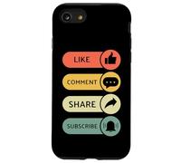 Carcasa para iPhone SE (2020) / 7/8 Me Gusta, comenta, comparte, suscribirse - Video Blogging Livestream