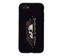Carcasa para iPhone SE (2020) / 7/8 Memento Mori Gothic Rose Arte de Media Cara Oscuro