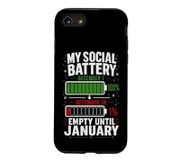 Carcasa para iPhone SE (2020) / 7/8 Mi batería Social vacía hasta enero Navidad Divertida