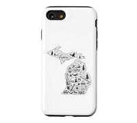 Carcasa para iPhone SE (2020) / 7/8 Michigan Camping Adventure UP & Lower Peninsula Outdoor
