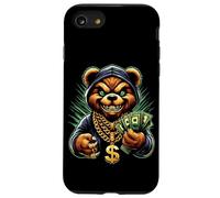 Carcasa para iPhone SE (2020) / 7/8 Money Calling Hip Hop Bear Teddy tee Gángster Rap Swag Dope
