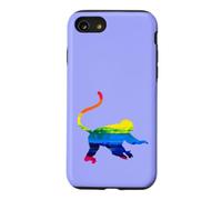Carcasa para iPhone SE (2020) / 7/8 Mono Arco Iris Azul Brillante