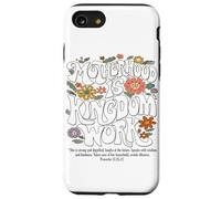 Carcasa para iPhone SE (2020) / 7/8 Motherhood is Kingdom Work Floral Mamá Vintage Mamá Madre