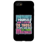 Carcasa para iPhone SE (2020) / 7/8 Motivate Ignora a los críticos | Vintage Distressed