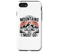 Carcasa para iPhone SE (2020) / 7/8 Mountains Are Calling & I Must Go Retro 80s 90s Vibe