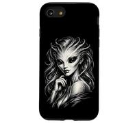 Carcasa para iPhone SE (2020) / 7/8 Mujer Alien Retrato Gótico Estilo Tatuaje Diseño Ciencia Ficción