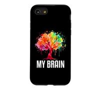 Carcasa para iPhone SE (2020) / 7/8 My Brain Tree Rainbow Splash Neurodivergente Adulto