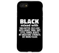 Carcasa para iPhone SE (2020) / 7/8 Negro Mezclado con Manteca de karité, Orgullo, Fuerza de los antepasados Meme