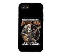 Carcasa para iPhone SE (2020) / 7/8 Never Underestimate an Old Man with A Bass Guitar Player Dad