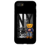 Carcasa para iPhone SE (2020) / 7/8 New York Teddy Bear Street Art Design - NY City Urban Bear