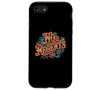Carcasa para iPhone SE (2020) / 7/8 No Regerts Gramática Chistes Tatuaje Mal Escrito Citas incorrectas