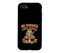 Carcasa para iPhone SE (2020) / 7/8 No Thoughts Just Vibes Frog Mindfulness Meditation Mushroom