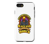 Carcasa para iPhone SE (2020) / 7/8 Nunca Subestimes a un Rey Negro Nacido en Marzo Hombres Niño Papá