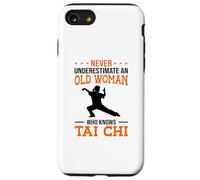 Carcasa para iPhone SE (2020) / 7/8 Nunca Subestimes a una anciana Que Conoce la Lucha de Tai Chi