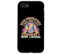 Carcasa para iPhone SE (2020) / 7/8 Nunca Subestimes a una Chica Que Juega softbol