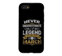 Carcasa para iPhone SE (2020) / 7/8 Nunca Subestimes a Una Leyenda Que nació en Marzo Cumpleaños