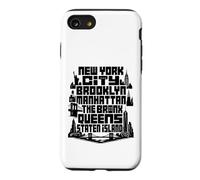 Carcasa para iPhone SE (2020) / 7/8 NYC New York City Boroughs Skyline Brooklyn Manhattan