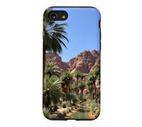 Carcasa para iPhone SE (2020) / 7/8 Obra de Arte del Paisaje del palmeral del Oasis del cañón del Desierto