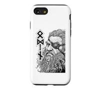 Carcasa para iPhone SE (2020) / 7/8 Odin Viking Warrior God Runes Ravens Mitología nórdica